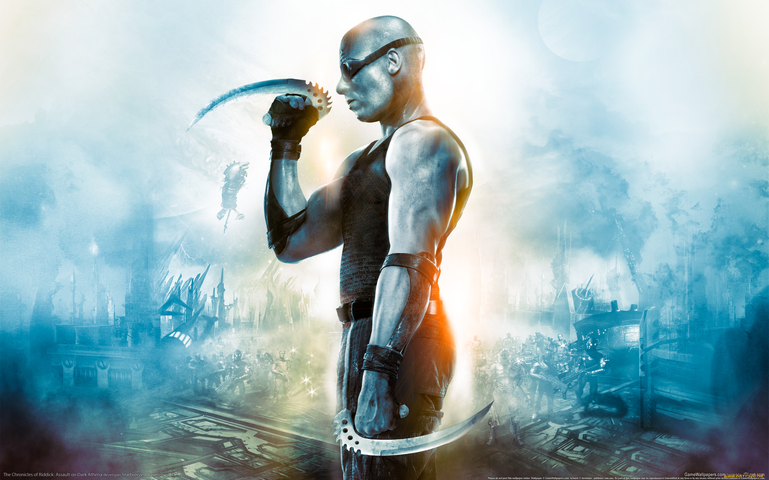 Обои The Chronicles of Riddick Видео Игры The Chronicles of Riddick:  Assault on Dark Athena, обои для рабочего стола, фотографии the,  chronicles, of, riddick, видео, игры, assault, on, dark, athena Обои для